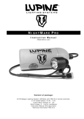 Lupine NightMare Pro Instruction Manual