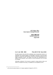 DCS Elgar Plus User Manual