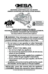 Desa VGC18NR/PR Owner's Manual