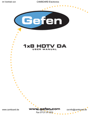 Gefen 1x8 HDTV DA User Manual