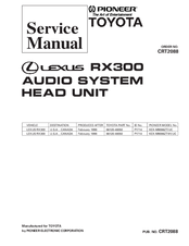 Pioneer KEX-M9086ZT-91/UC Service Manual