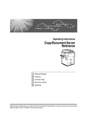 Ricoh Copy/Document Server Operating Instructions Manual