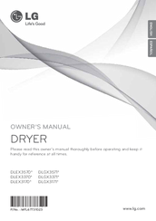 LG DLEX3170 series Owner's Manual
