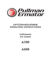 Pullman Ermator A600 Operating Instructions Manual