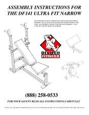 Deltech Fitness DF141 Assembly Instruction Manual