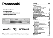 Panasonic NV-HV61EBL Operating Instructions Manual