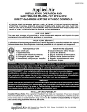 Applied Air IOMDFCDFM-1 Operation Manual