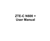 Zte -C N600 + User Manual