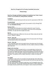 Real Fires Minimal Range Installation Instructions Manual