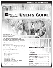 Maytag Performa PDB1100 User Manual