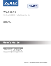 ZyXEL Communications WAP5805 User Manual