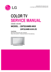 LG 29FS2ANX Service Manual