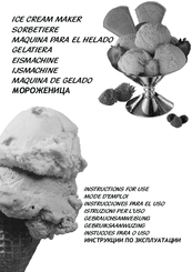 Nemox Ice Cream Maker Instructions For Use Manual