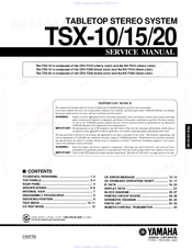 Yamaha TSX-15 Service Manual