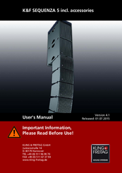 Kling & Freitag SEQUENZA 5 User Manual