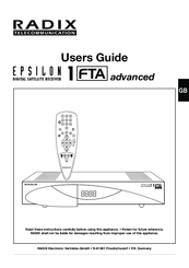 Radix Epsilon 1 FTA User Manual