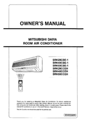 Mitsubishi Daiya SRK28CCEH Owner's Manual