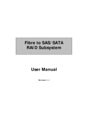 Proware Fibre to SAS/SATA RAID Subsystem User Manual