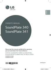 LG SoundPlate 340 Owner's Manual