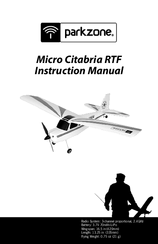 PARKZONE Micro Citabria RTF Instruction Manual