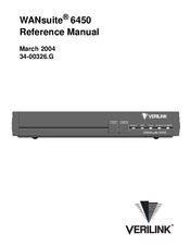 Verilink WANsuite 6450 Reference Manual