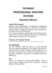 Tycon Power Systems TP2700WC Operation Manual