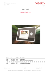 Idesco Access Touch 2.0 User Manual