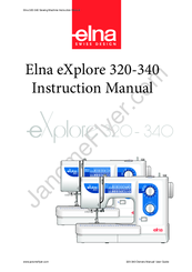 ELNA eXplore 340 Instruction Manual