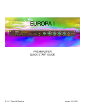 Dave Hill Designs EUROPA I Quick Start Manual
