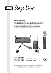 Stageline TXS-831SET Instruction Manual