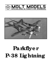 Molt models parkflyer p-38 lighting Building Instructions