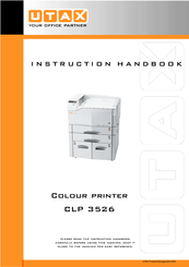 Utax CLP 3526 Instruction Handbook Manual
