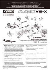 Kyosho FAZER VE-X (with KT-200) Maintenance Manual