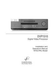 Faroudja DVP1510 Installation And Operation Manual