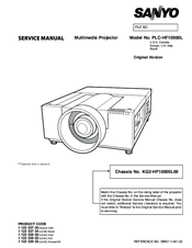 Sanyo QuaDrive PLC-HF10000L Service Manual