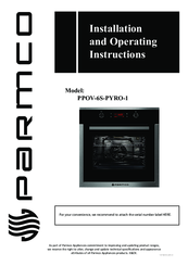 Parmco PPOV-6S-PYRO-1 Installation And Operating Instructions Manual