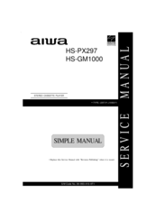 Aiwa HS-PX297 Service Manual