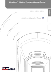 Microlatch BIO-13 Installation And Operation Manual