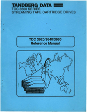 Tandberg Data TDC 3660 Reference Manual