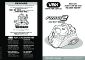 Vax Force2 V-118CP Instruction Manual