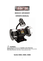 Ironton 45966 Owner's Manual