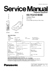 Panasonic KX-TC2101BXB Service Manual