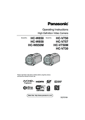 Panasonic HC-V750M Manuals | ManualsLib