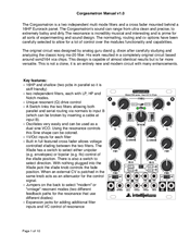 intellijel designs Corgasmatron Manual