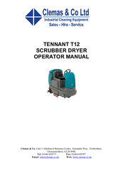 Clemas & Co TENNANT T12 Operator's Manual