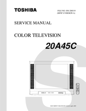 Toshiba 20A45C Service Manual