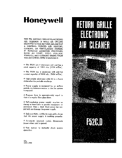 Honeywell F52C Instruction Manual