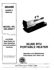 Sears 583.356011 Owner's Manual