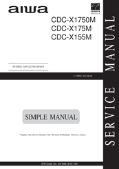 Aiwa CDC-X175M Service Manual
