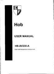 EF HB-AV230-A User Manual